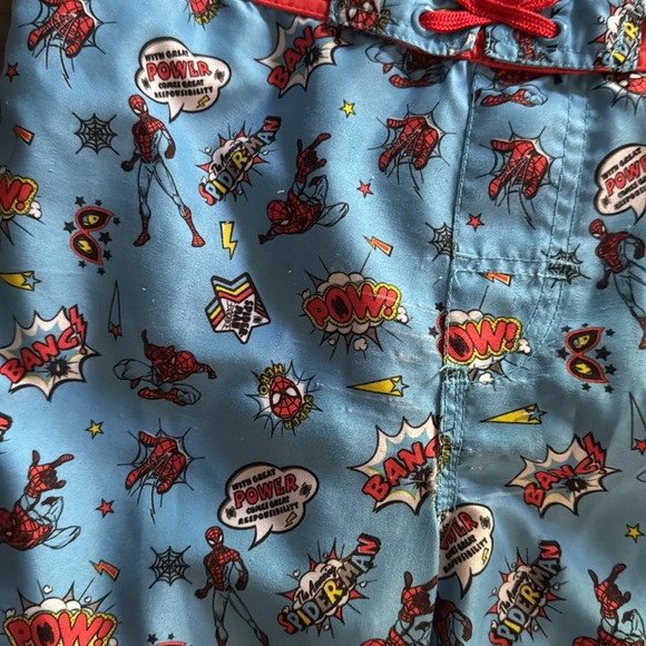 DISNEY MARVEL KID BOY YOUTH SPIDER-MAN SWIMMING SWIM TRUNKS - (RUNS SMALL) - Picture 5 of 10